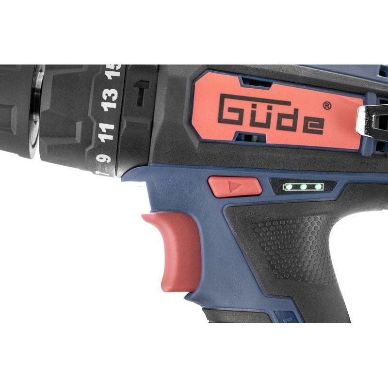 Casa si Gradina - Constructii - Scule electrice si accesorii - Masini de gaurit si insurubat - Masina de gaurit si insurubat cu acumulator BSB 12-201-20K Gude 58605, 12 V, 2 Ah - Infinity.ro