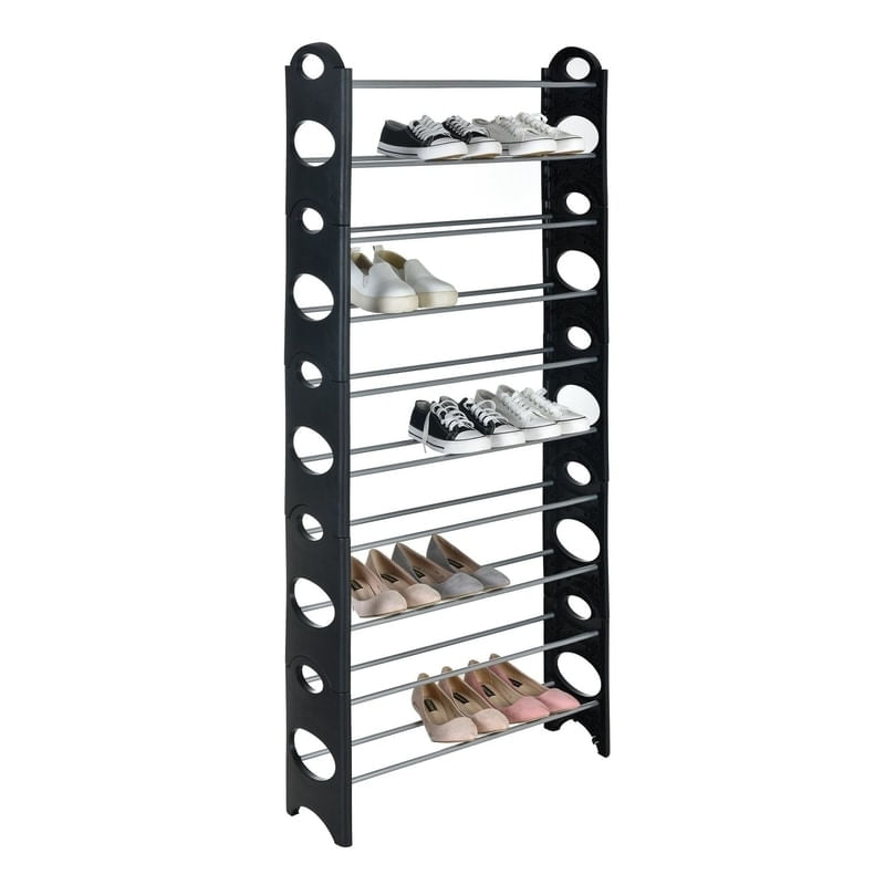 Casa si Gradina - Mobilier - Organizare si depozitare - Organizator incaltaminte - Raft modular pentru incaltaminte cu 10 polite SR10165 Grafner 14374, 30 de perechi - Infinity.ro