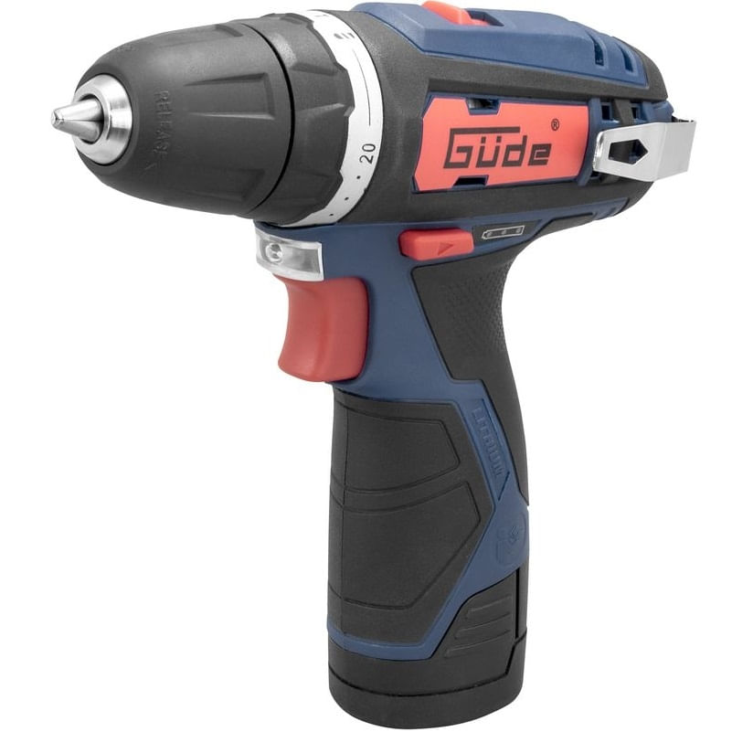 Masina de gaurit si insurubat cu acumulatorBS 12-201-20K Gude 58602, 12 V, 2 Ah