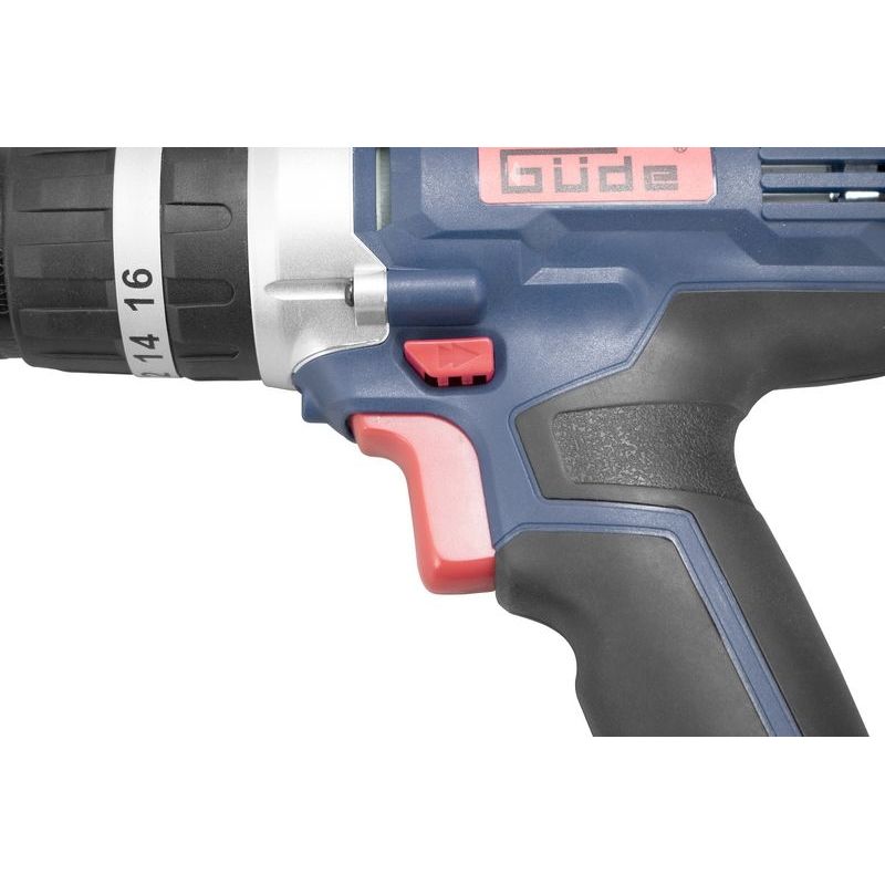 Casa si Gradina - Constructii - Scule electrice si accesorii - Masini de gaurit si insurubat - Masina de gaurit si insurubat de impact cu acumulator plus accesorii BSB 18-201-30K Guede 58504, 18 V, 2 Ah - Infinity.ro