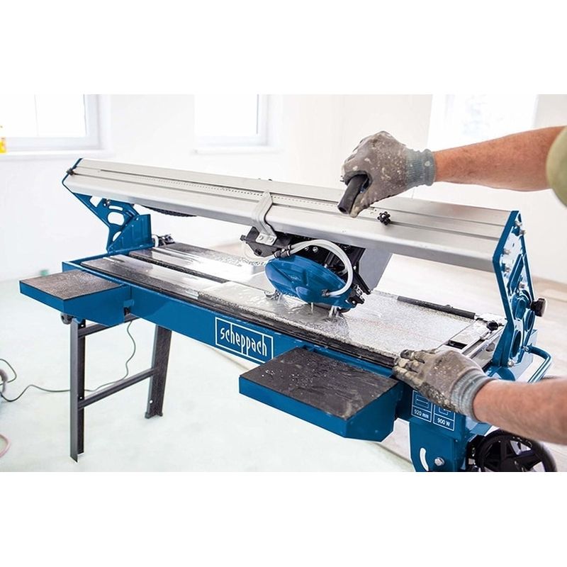 Casa si Gradina - Constructii - Gresie si faianta - Accesorii gresie si faianta - Masina de taiat marmura, piatra si travertin cu sistem de racire pe apa FS3600 Scheppach 5906706901, 900 W, Ø200 mm - Infinity.ro