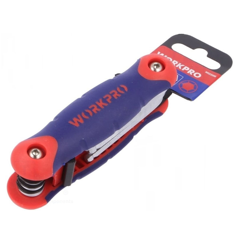 Casa si Gradina - Constructii - Scule de mana si unelte - Chei si truse chei - Set chei imbus Hex Workpro W022006, gradatie imperiala, 9 piese - Infinity.ro