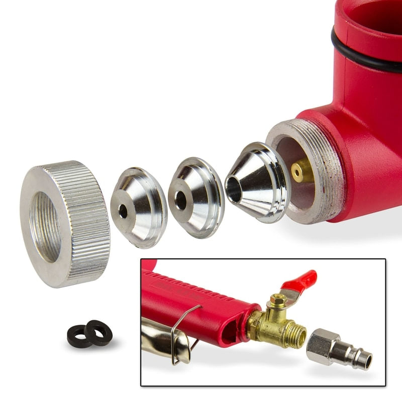 Casa si Gradina - Electrice - Echipamente electrice - Accesorii compresoare - Pistol cu aer comprimat cu duze pentru diferite materiale DWS 7500 Dema 24602 - Infinity.ro