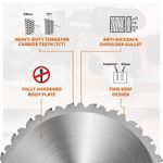Casa si Gradina - Constructii - Scule electrice si accesorii - Accesorii fierastraie electrice - Disc pentru fierastrau circular, taiere multifunctionala Evolution RAGEBLADE185MULTI-9883, Ø185 x 20 mm, 20 dinti - Infinity.ro