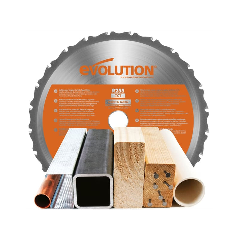 Casa si Gradina - Constructii - Scule electrice si accesorii - Accesorii fierastraie electrice - Disc pentru fierastrau circular, taiere multifunctionala Evolution RAGEBLADE355MULTI-1268, Ø355 x 25.4 mm, 36 dinti - Infinity.ro