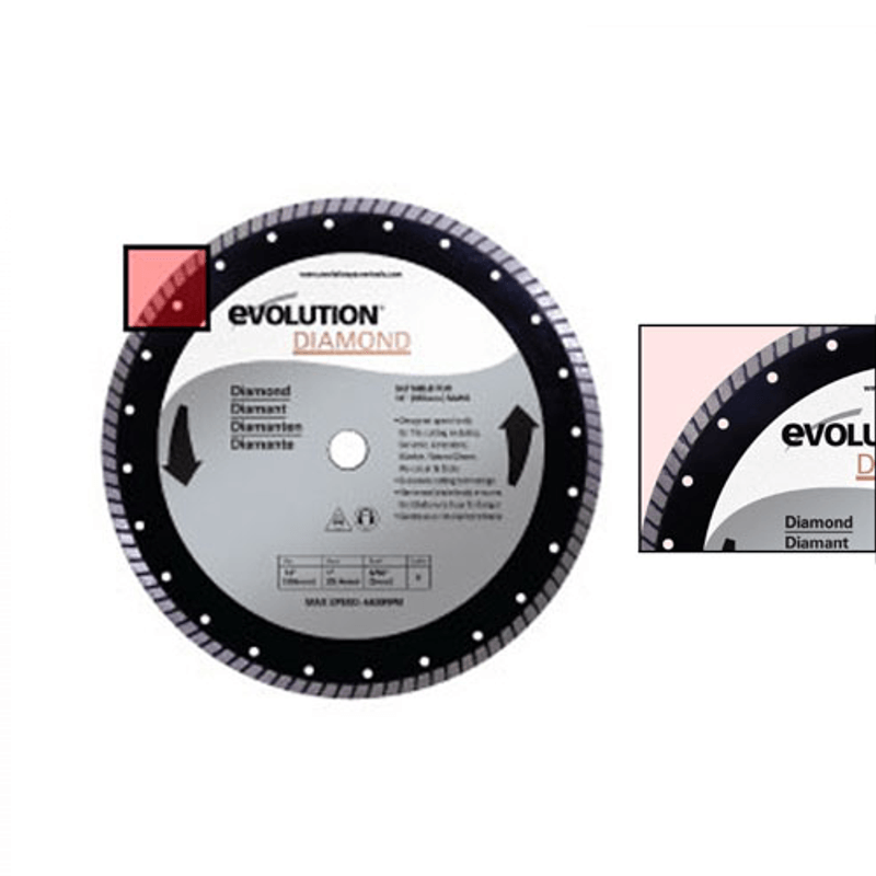 Casa si Gradina - Constructii - Scule electrice si accesorii - Accesorii fierastraie electrice - Disc pentru fierastrau circular, taiere marmura, piatra Evolution RAGEBLADE355D, Ø355x25.4 mm - Infinity.ro