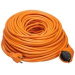 Casa si Gradina - Electrice - Accesorii electrice - Prelungitoare, triple, fise - Cordon prelungitor cu fisa si priza Perel EC40-G, 40 m - Infinity.ro