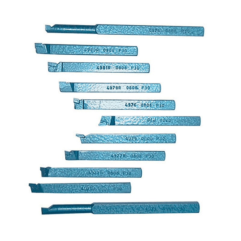 Casa si Gradina - Constructii - Scule electrice si accesorii - Scule multifunctionale si accesorii - Set de cutite pentru strunjire metal de diferite forme Guede 40312, 11 piese - Infinity.ro