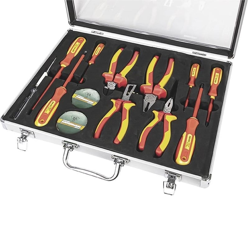 Casa si Gradina - Constructii - Scule de mana si unelte - Seturi scule - Trusa electrician Mannesmann 11213, 13 piese - Infinity.ro