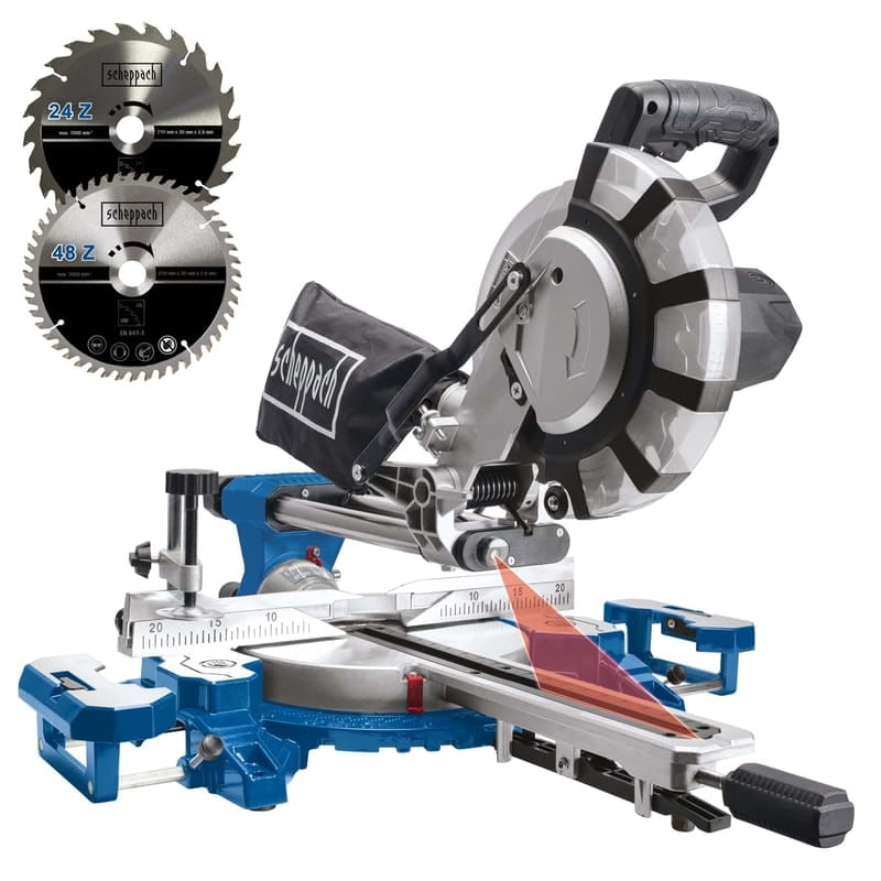 Casa si Gradina - Constructii - Scule electrice si accesorii - Fierastraie electrice - Fierastrau circular de masa culisant cu laser HM 216 SPX Scheppach 5901221901, 2000 W, Ø210 mm - Infinity.ro