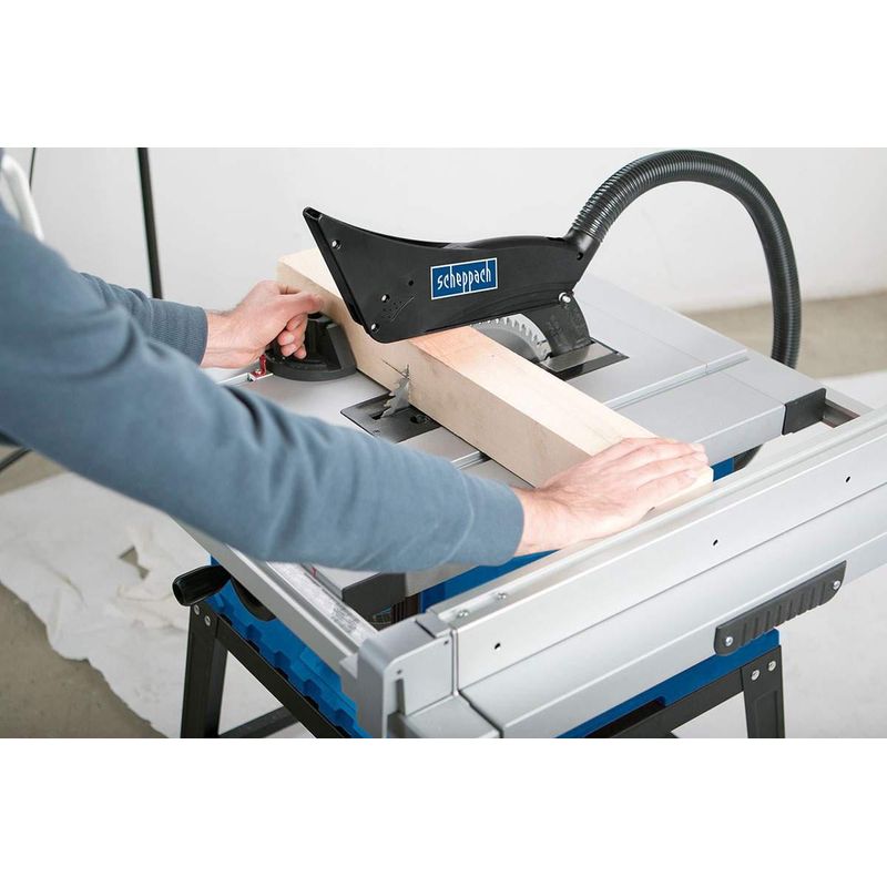 Casa si Gradina - Constructii - Scule electrice si accesorii - Fierastraie electrice - Fierastrau circular cu masa pentru taieri inclinate HS105 Scheppach 5901308901, 2000 W, Ø255 mm - Infinity.ro