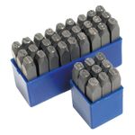 Casa si Gradina - Constructii - Scule de mana si unelte - Accesorii scule de mana - Trusa de poansoane cu litere si cifre Dema 18501, 10 mm, 36 piese - Infinity.ro