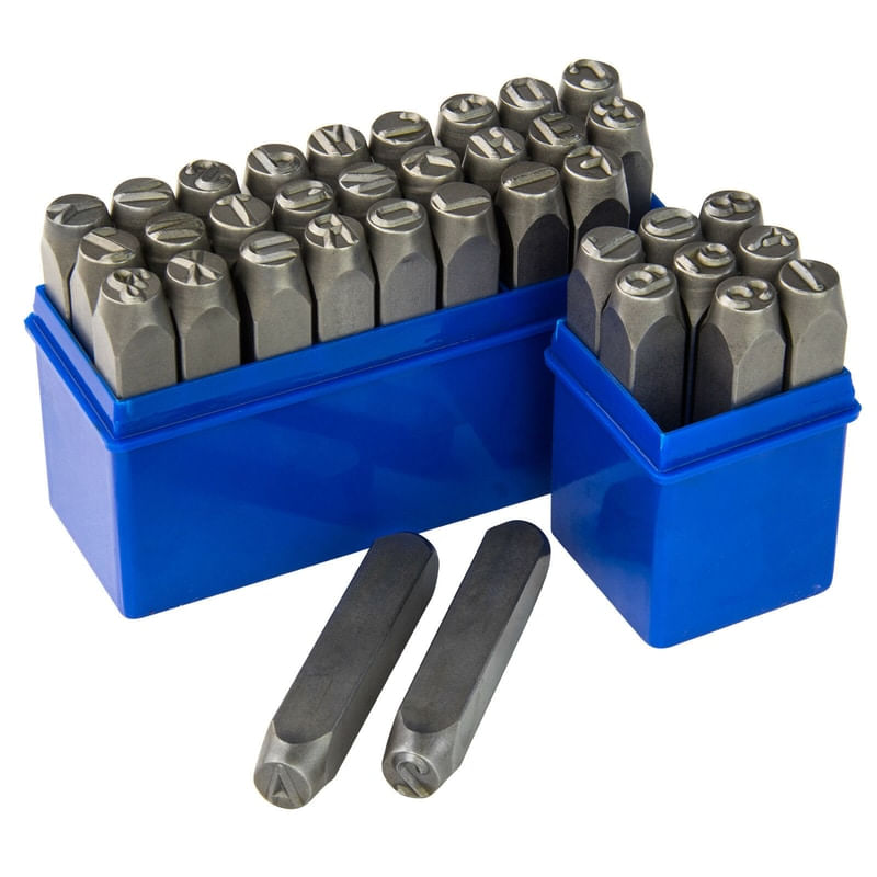 Casa si Gradina - Constructii - Scule de mana si unelte - Accesorii scule de mana - Trusa de poansoane cu litere si cifre Dema 18501, 10 mm, 36 piese - Infinity.ro