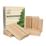 Sport si Outdoor - Camping - Cutite, bricege si accesorii - Cutite si bricege - Set de blocuri din lemn pentru sculptura BeaverCraft BW12, 12 piese - Infinity.ro