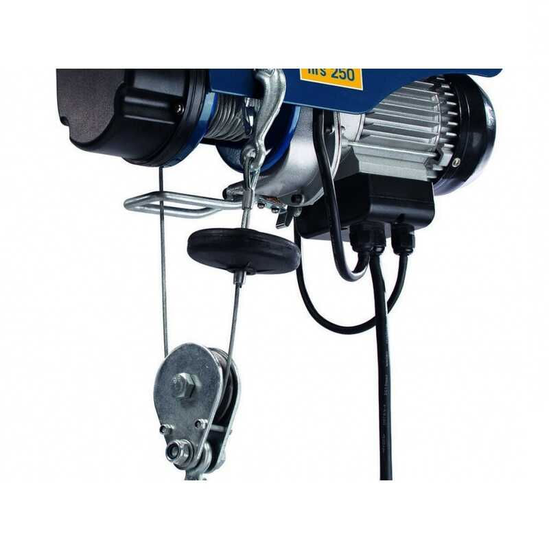 Casa si Gradina - Constructii - Depozitare, transport si protectie - Accesorii echipamente pentru transport si ridicat - Scripete electric HRS250 Scheppach 4906905000, 530 W, 125-250 Kg - Infinity.ro