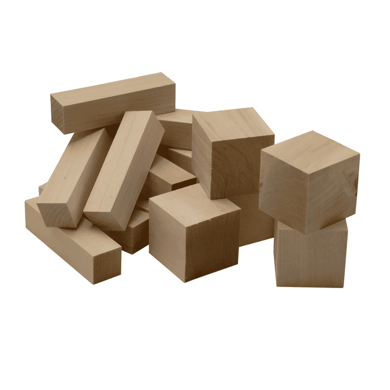 Jucarii, Copii si Bebe - Jucarii si jocuri - Jucarii & jocuri educative - Seturi de artizanat - Set de blocuri din lemn pentru sculptura BeaverCraft BW18, 18 piese - Infinity.ro