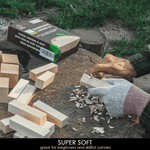 Jucarii, Copii si Bebe - Jucarii si jocuri - Jucarii & jocuri educative - Seturi de artizanat - Set de blocuri din lemn pentru sculptura BeaverCraft BW18, 18 piese - Infinity.ro