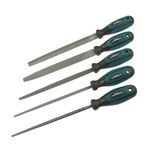 Casa si Gradina - Constructii - Scule de mana si unelte - Pile si raspile - Set pile pentru metal Mannesmann 61006, 200 mm, 5 piese - Infinity.ro