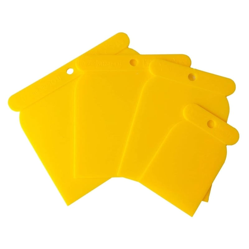 Casa si Gradina - Constructii - Vopsea si tencuieli - Unelte de vopsit si tencuit - Set spacluri pentru chit Mannesmann 616-P, 4 piese - Infinity.ro