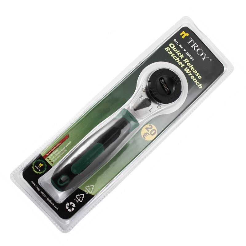 Casa si Gradina - Constructii - Scule de mana si unelte - Chei si truse chei - Cheie cu clichet cu actionare dubla Troy 26131, Ø6-24 mm - Infinity.ro