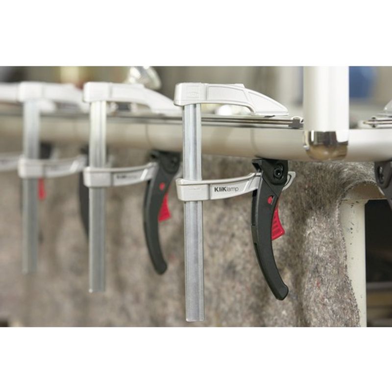 Casa si Gradina - Constructii - Scule electrice si accesorii - Menghine si cleme fixare - Menghina tip F cu parghie pentru lemn Bessey KLI12, 80x120 mm - Infinity.ro