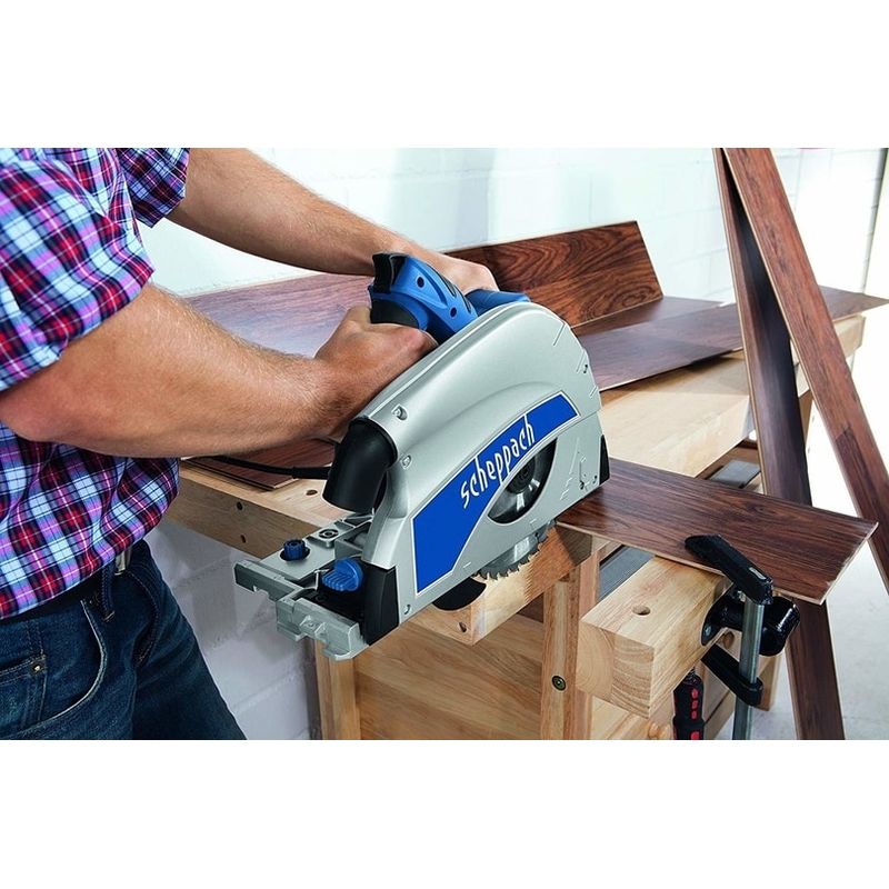 Casa si Gradina - Constructii - Scule electrice si accesorii - Fierastraie electrice - Fierastrau circular de mana fara sina de ghidaj PL75 Scheppach 5901804901, 1600 W, Ø210 mm - Infinity.ro