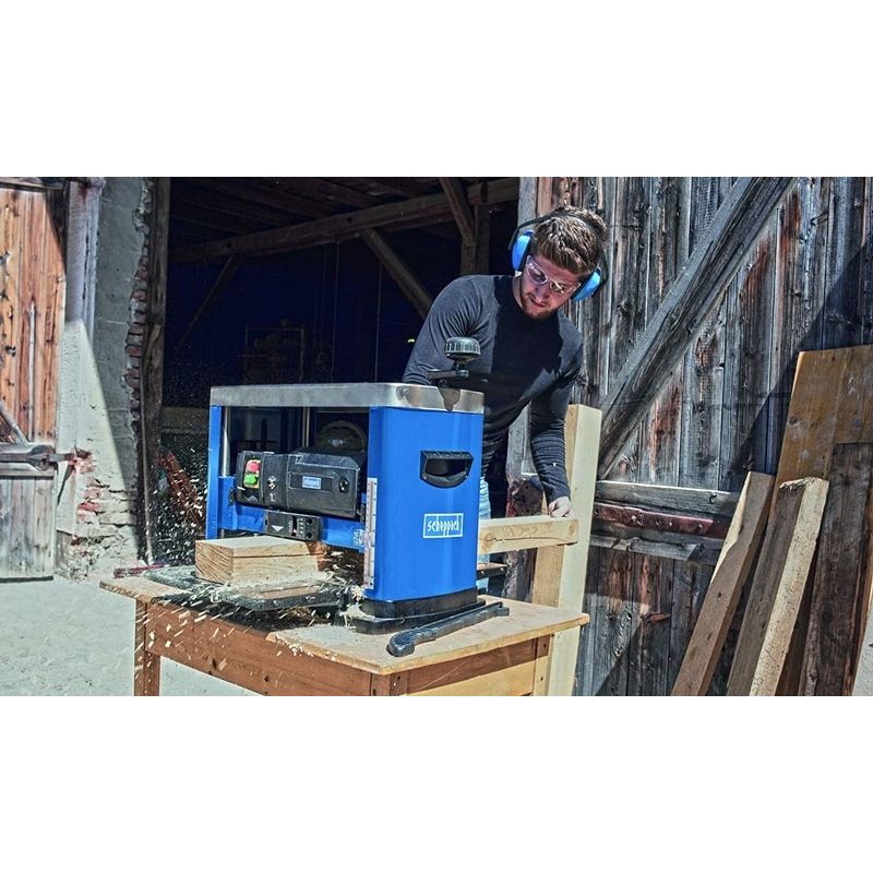 Casa si Gradina - Constructii - Scule electrice si accesorii - Rindele electrice - Masina de rindeluit si degrosat PLM1800 Scheppach 5902208901, 1500 W - Infinity.ro