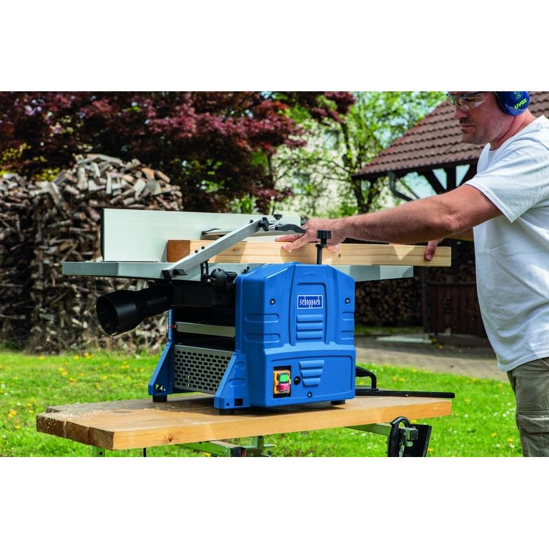 Casa si Gradina - Constructii - Scule electrice si accesorii - Rindele electrice - Masina de rindeluit si degrosat HMS1080 Scheppach 5902209901, 1500 W, 9000 rpm - Infinity.ro