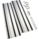 Casa si Gradina - Constructii - Scule electrice si accesorii - Accesorii fierastraie electrice - Set sina de ghidaj plus tije conectoare pentru fierastraie circulare TS 57 Guede 58234, 2 x 700 mm - Infinity.ro