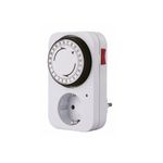 Casa si Gradina - Electrice - Accesorii electrice - Accesorii prize si intrerupatoare - Adaptor priza programabila mecanic 24 ore Perel E305D3-G, 3680 W, 16 A - Infinity.ro