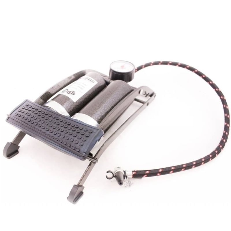 Sport si Outdoor - Accesorii si echipamente sportive - Alte accesorii sportive - Pompa cu manometru Mannesmann 00200, 2 pistoane - Infinity.ro