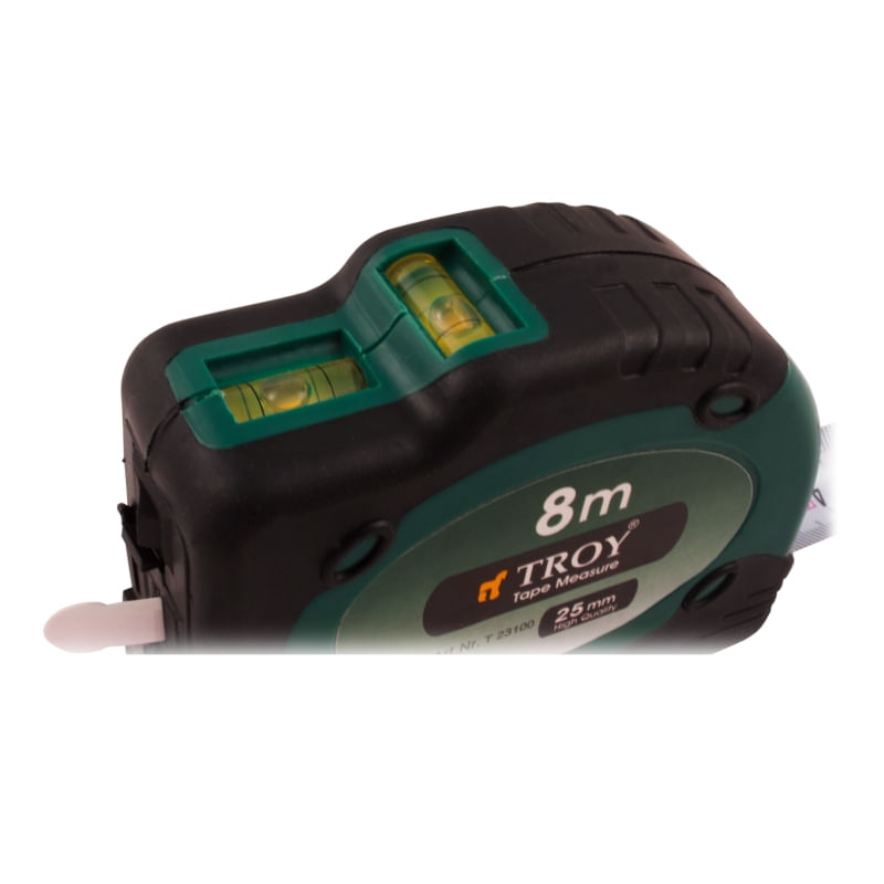 Casa si Gradina - Constructii - Scule de mana si unelte - Unelte de masurat - Ruleta cu laser Troy 23100, 8 m x 25 mm - Infinity.ro
