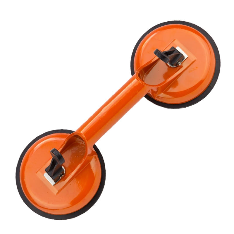 Casa si Gradina - Constructii - Depozitare, transport si protectie - Echipamente pentru transport si ridicat - Dispozitiv pentru manipulat cu ventuza GH 100 Alu Dema 17153, Ø115 mm, 2 brate - Infinity.ro