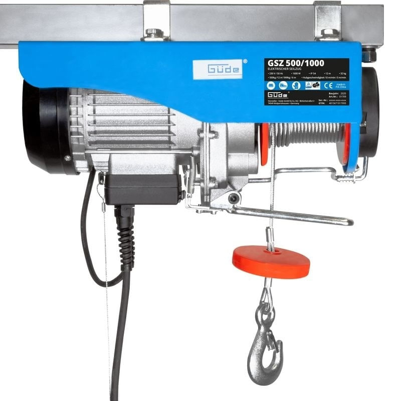 Casa si Gradina - Constructii - Depozitare, transport si protectie - Accesorii echipamente pentru transport si ridicat - Scripete electric Gude 1709, 1600 W - Infinity.ro