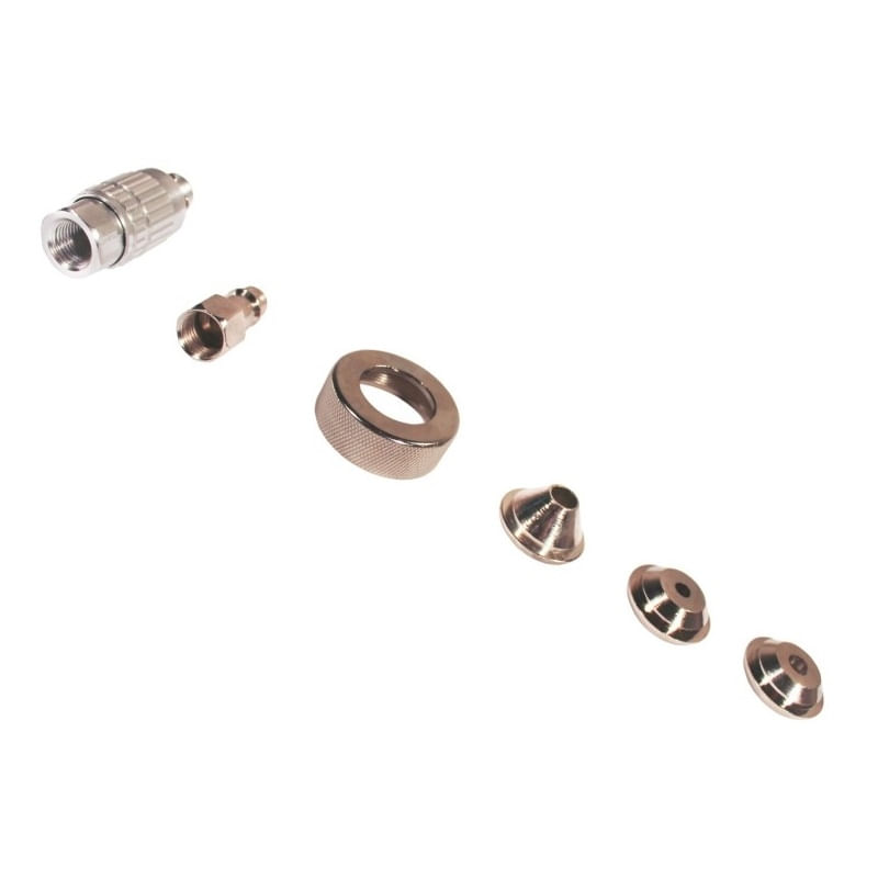 Casa si Gradina - Electrice - Echipamente electrice - Accesorii compresoare - Pistol cu aer comprimat cu duze pentru diferite materiale Troy 2005, 6 l, 3 duze - Infinity.ro