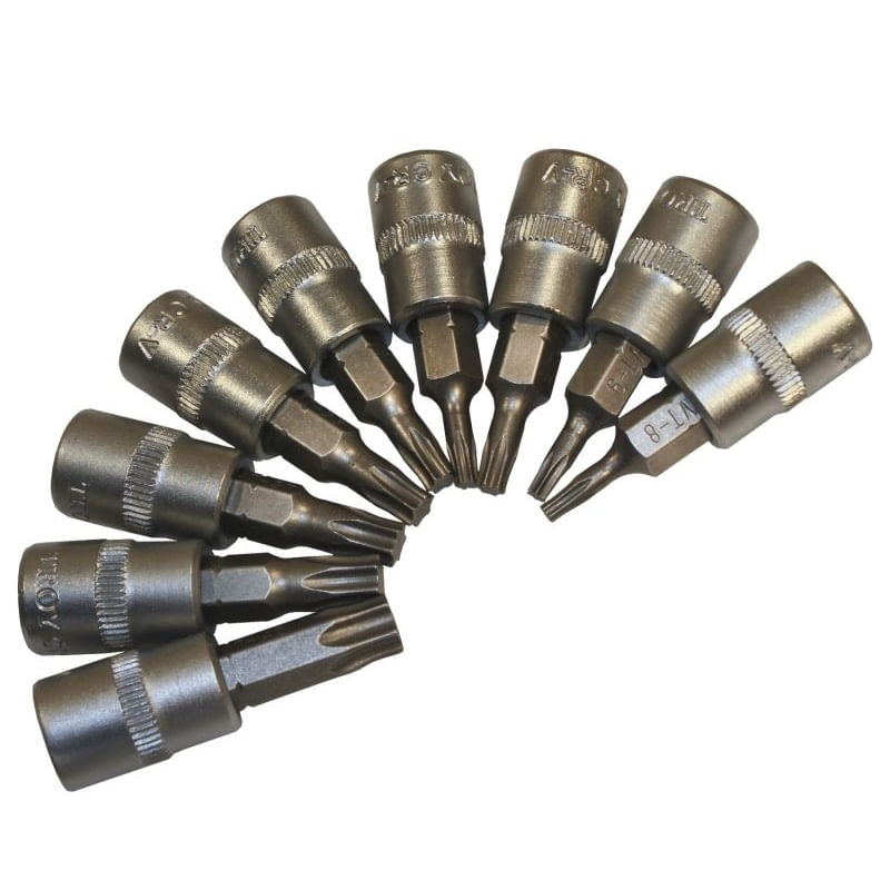 Casa si Gradina - Constructii - Scule de mana si unelte - Chei si truse chei - Trusa chei tubulare si biti Troy 26100, 40 piese - Infinity.ro