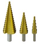 Casa si Gradina - Constructii - Scule electrice si accesorii - Seturi si accesorii pentru gaurit si insurubat - Set burghie conice HSS-G pentru tabla Dema 18496, Ø4-32 mm, 3 piese - Infinity.ro