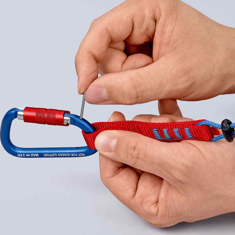 Casa si Gradina - Constructii - Feronerie si accesorii - Suruburi, dibluri si accesorii uz general - Set carabiniere Knipex 00 50 03 T BK, 2 bucati - Infinity.ro