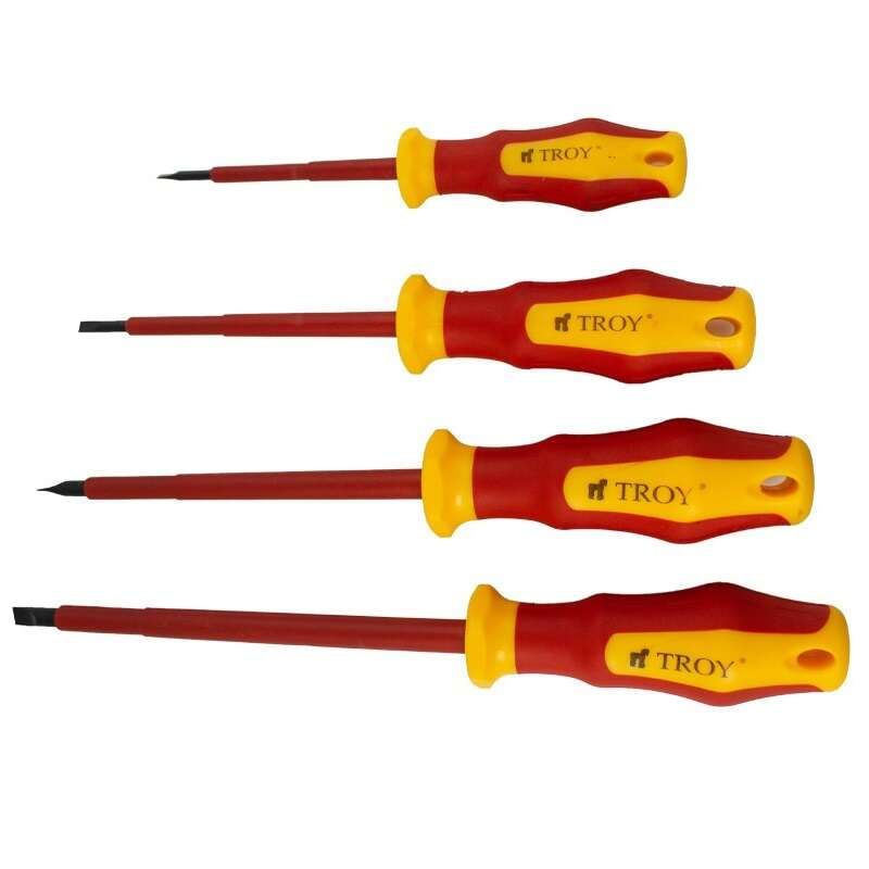 Casa si Gradina - Constructii - Scule de mana si unelte - Surubelnite - Set surubelnite electrician Troy 22311, 8 piese - Infinity.ro