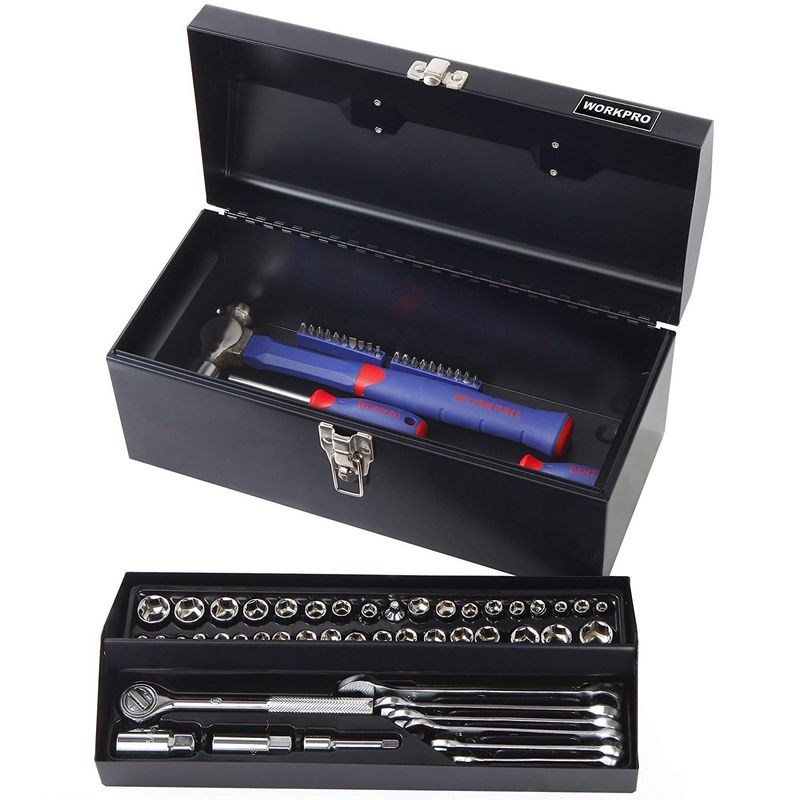 Casa si Gradina - Constructii - Depozitare, transport si protectie - Organizatoare si cutii scule - Trusa de scule Workpro W009027, 160 piese - Infinity.ro