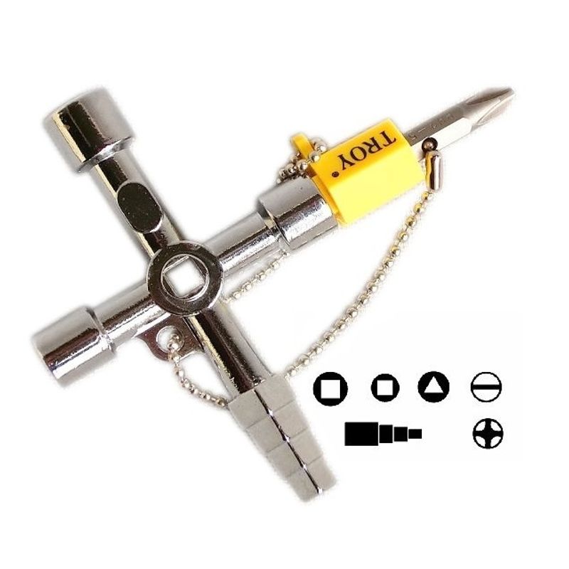 Casa si Gradina - Constructii - Scule de mana si unelte - Chei si truse chei - Cheie universala pentru tablouri Troy 24014, 7 in 1 - Infinity.ro