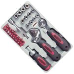 Casa si Gradina - Constructii - Scule de mana si unelte - Chei si truse chei - Trusa chei tubulare si biti Mannesmann 29038, 37 piese - Infinity.ro