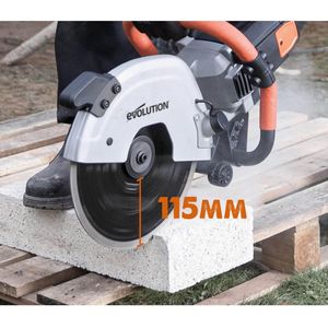 Masina electrica de debitat zidarie, beton si piatra naturala R300DCT Evolution 012-0003, 2400 W, Ø300 mm