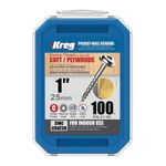 Casa si Gradina - Constructii - Feronerie si accesorii - Suruburi, dibluri si accesorii uz general - Set suruburi autofiletante cu cap patrat Kreg SML-C1-100-INT, 25 mm, 100 bucati - Infinity.ro