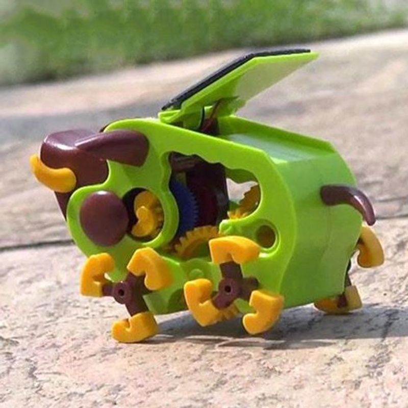 Jucarii, Copii si Bebe - Jucarii si jocuri - Vehicule si jucarii cu telecomanda - Roboti de jucarie - Set constructie robot solar Velleman KSR15, model mistret - Infinity.ro