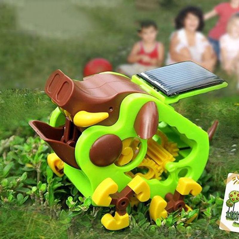 Jucarii, Copii si Bebe - Jucarii si jocuri - Vehicule si jucarii cu telecomanda - Roboti de jucarie - Set constructie robot solar Velleman KSR15, model mistret - Infinity.ro