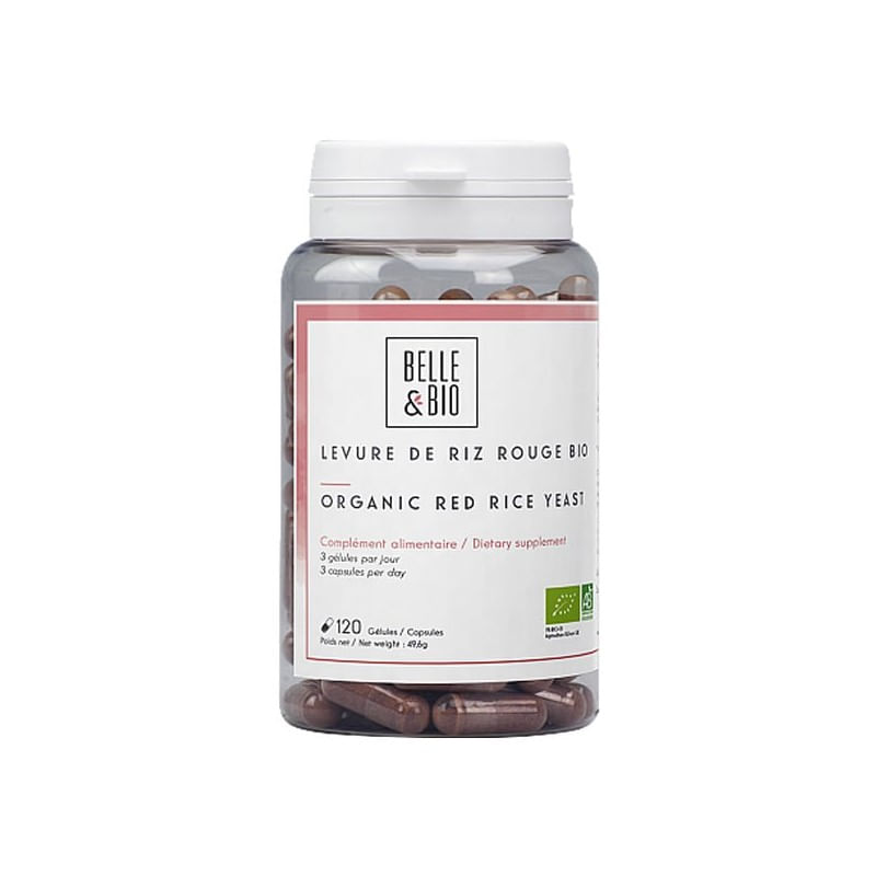 Ingrijire personala si Cosmetice - Sanatate si wellness - Suplimente alimentare - Vitamine si minerale - Belle&Bio Drojdie de orez rosu Bio, Red yeast rice BIO, 120 capsule - Infinity.ro