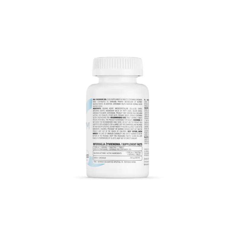 Ingrijire personala si Cosmetice - Sanatate si wellness - Suplimente alimentare - Vitamine si minerale - OstroVit Chromium 200, 200 tablete - Infinity.ro