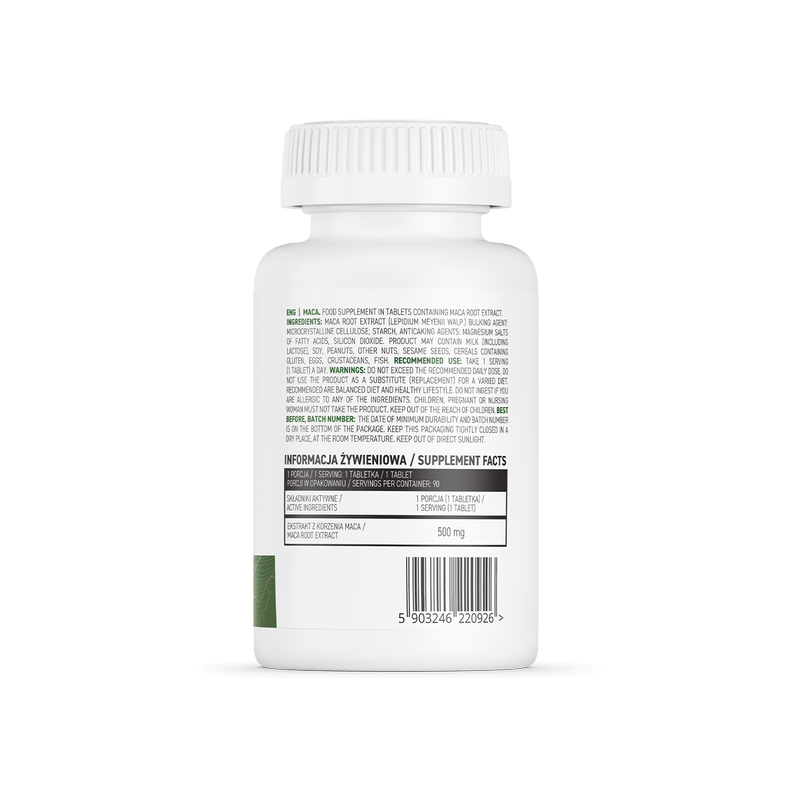 Ingrijire personala si Cosmetice - Sanatate si wellness - Suplimente alimentare - Vitamine si minerale - OstroVit Maca 90 Tablete - Infinity.ro