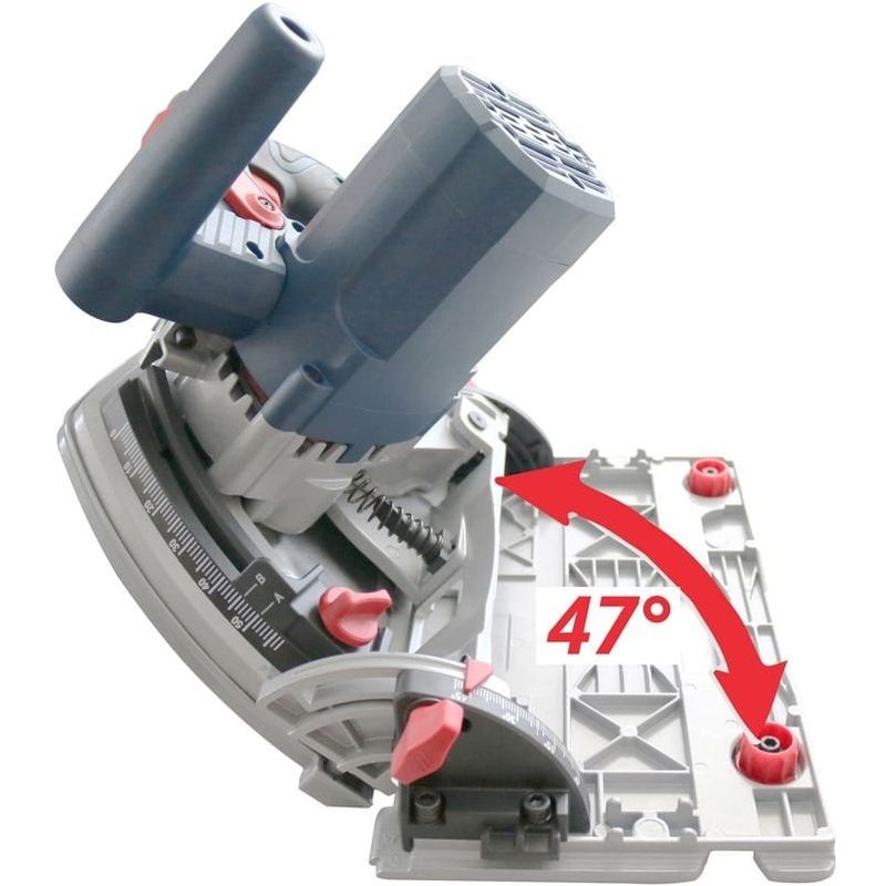 Casa si Gradina - Constructii - Scule electrice si accesorii - Fierastraie electrice - Fierastrau circular de mana cu sina de ghidaj TS 57-1400 KE SET Guede 58232, 1400 W, Ø165 mm - Infinity.ro